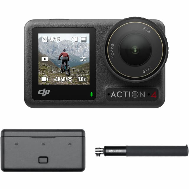 Экшн-камера DJI Osmo Action 4 Adventure Combo, 4K с матрицей 1/1,3 дюйма, черный - изображение №2