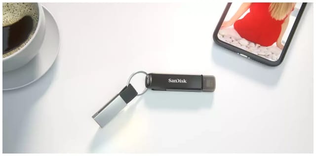 Накопитель SanDisk 64GB iXpand Luxe Type-C/Lightning Flash Drive SDIX70N-064G-GN6NN - изображение №3