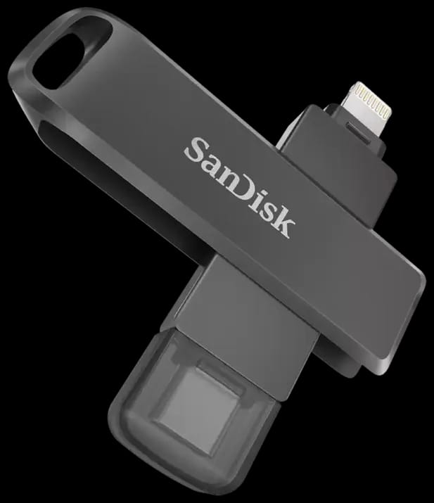 Накопитель SanDisk 64GB iXpand Luxe Type-C/Lightning Flash Drive SDIX70N-064G-GN6NN - изображение №5