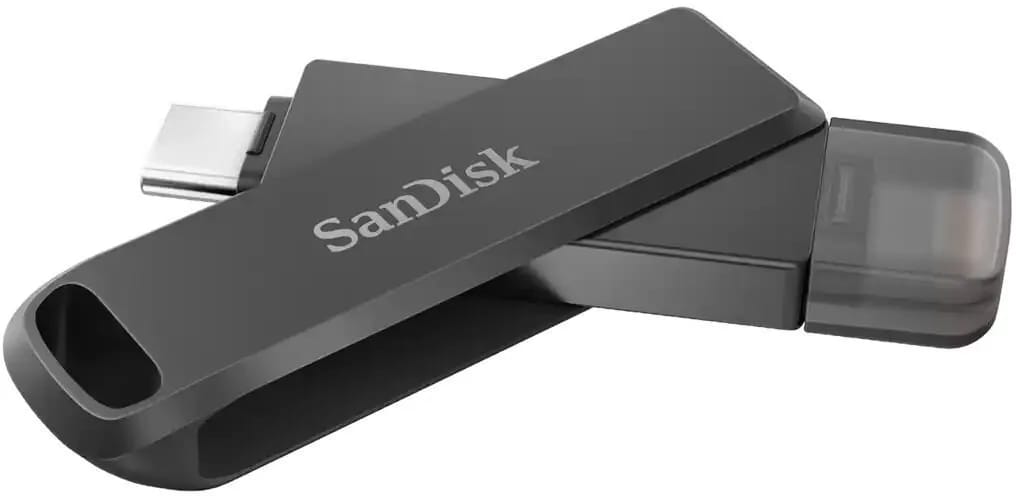Накопитель SanDisk 64GB iXpand Luxe Type-C/Lightning Flash Drive SDIX70N-064G-GN6NN - изображение №10