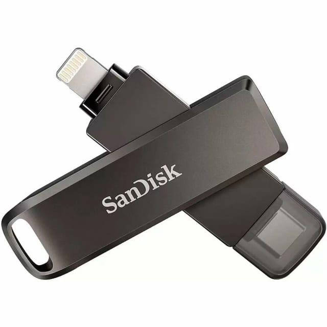 Накопитель SanDisk 64GB iXpand Luxe Type-C/Lightning Flash Drive SDIX70N-064G-GN6NN - изображение №13