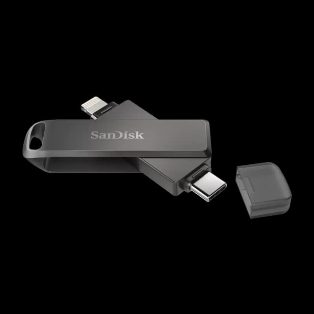 Накопитель SanDisk 64GB iXpand Luxe Type-C/Lightning Flash Drive SDIX70N-064G-GN6NN - изображение №8