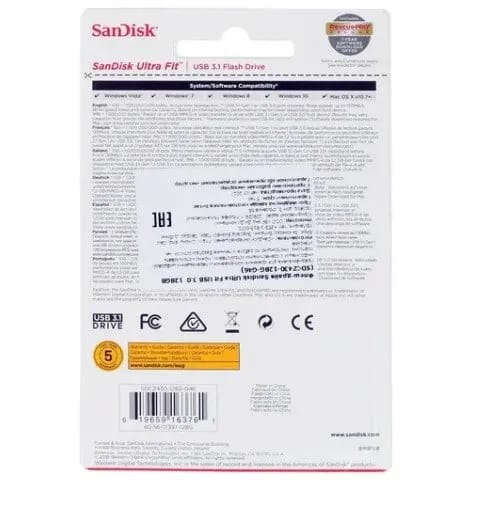 Флешка SanDisk 128GB CZ430 Ultra Fit черный USB 3.1 - изображение №14