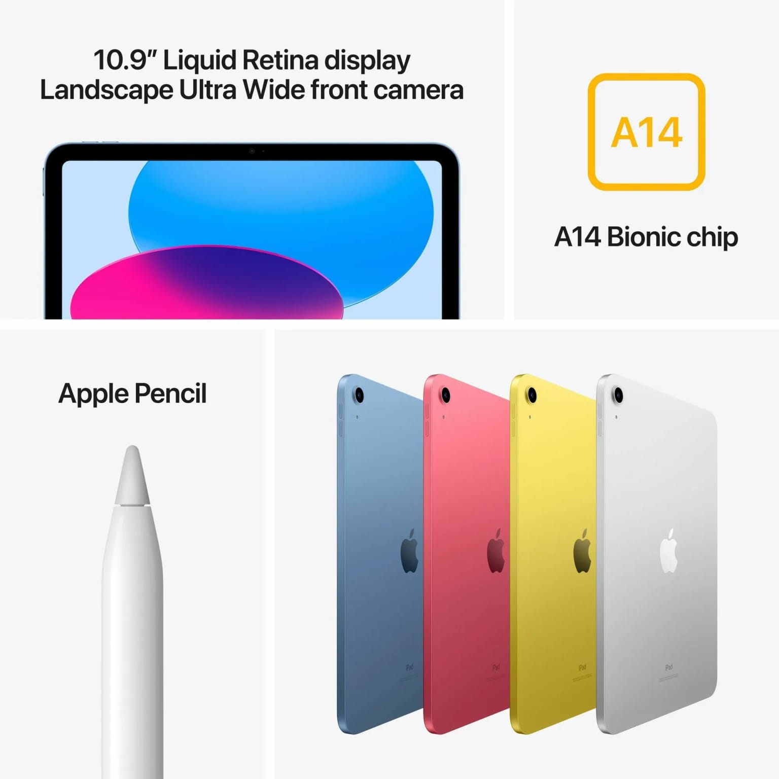 10.9" Планшет Apple iPad 10.9 2022, 256 ГБ, Wi-Fi, цвет синий - изображение №4
