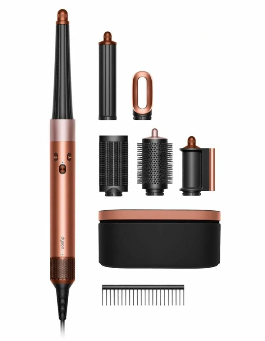Фен-стайлер Dyson Airwrap i.d. Straight+Wavy HS08 Long, Amber Silk (UK) - изображение №2