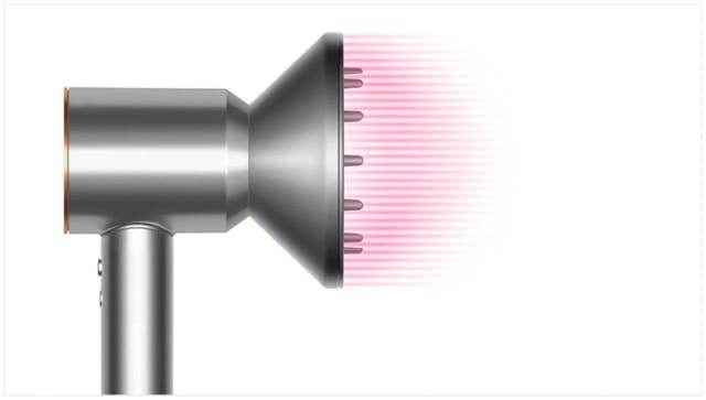 Фен Dyson Supersonic HD08 Blue/Cooper, мотор переменного тока, 3 режима, ионизация, с кейсом - изображение №5