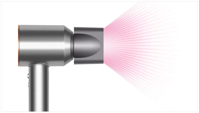 Фен Dyson Supersonic HD08 Blue/Cooper, мотор переменного тока, 3 режима, ионизация, с кейсом - изображение №7