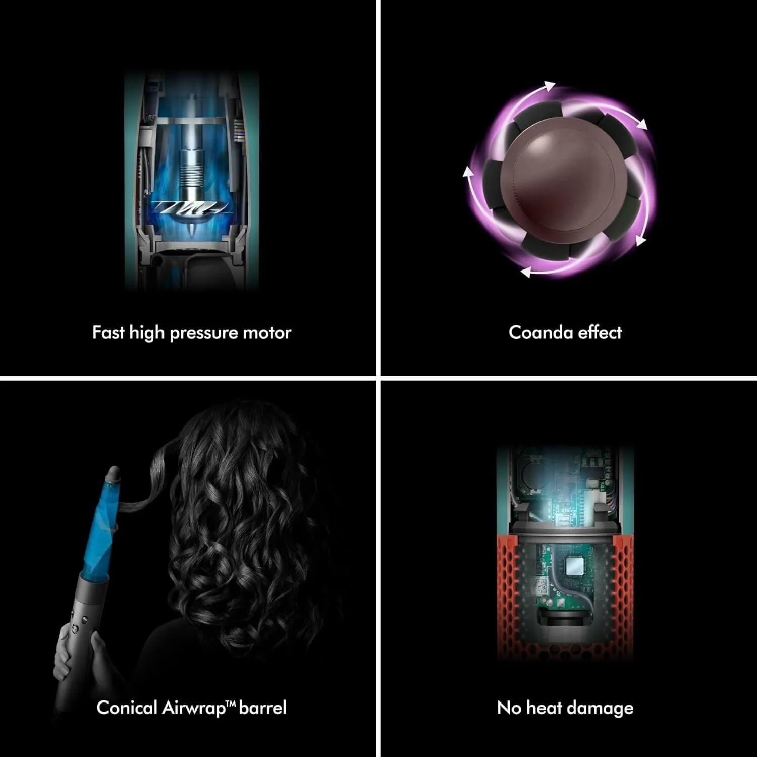 Фен-стайлер Dyson HS08 Ceramic Pink Airwrap i. d.™️ and Strait+Wavy CN - изображение №7