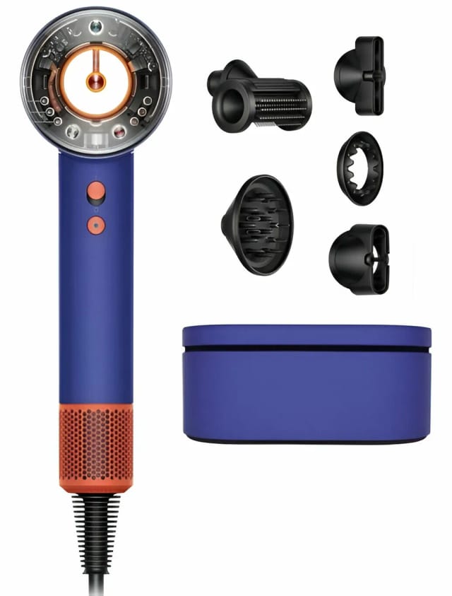 Фен Dyson Supersonic Nural HD16 Vinca Blue/Topaz, с кейсом HK - изображение №2