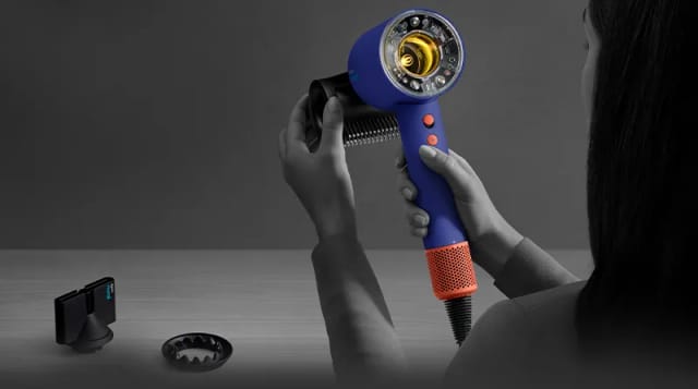 Фен Dyson Supersonic Nural HD16 Vinca Blue/Topaz, с кейсом HK - изображение №12