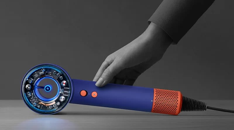 Фен Dyson Supersonic Nural HD16 Vinca Blue/Topaz, с кейсом HK - изображение №13